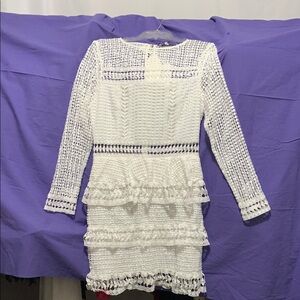 Endless Rose White Crochet Dress